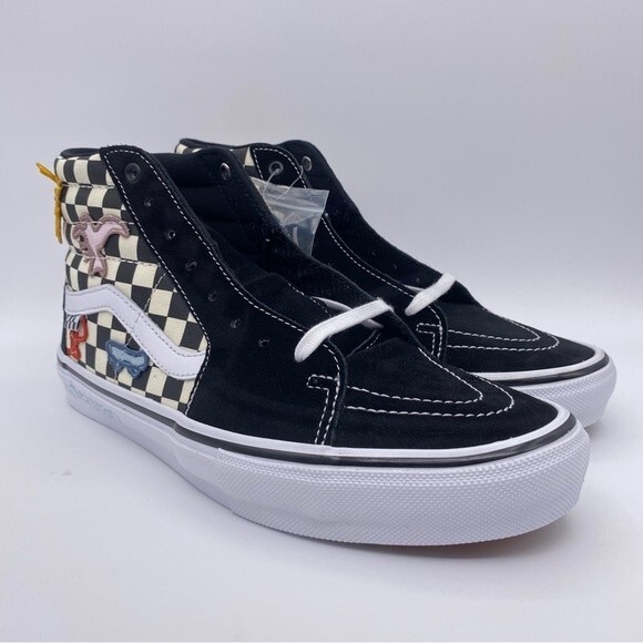 Vans Skateistan x Skate SK8-HI 'Checkerboard' Men's Sneakers - Size: 11.5 - Picture 6 of 16
